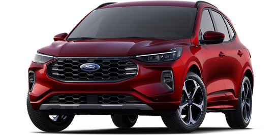 Red SUV with a sleek design, featuring a prominent grille and shiny alloy wheels. The car conveys a modern, robust appearance ideal for city and off-road use.
