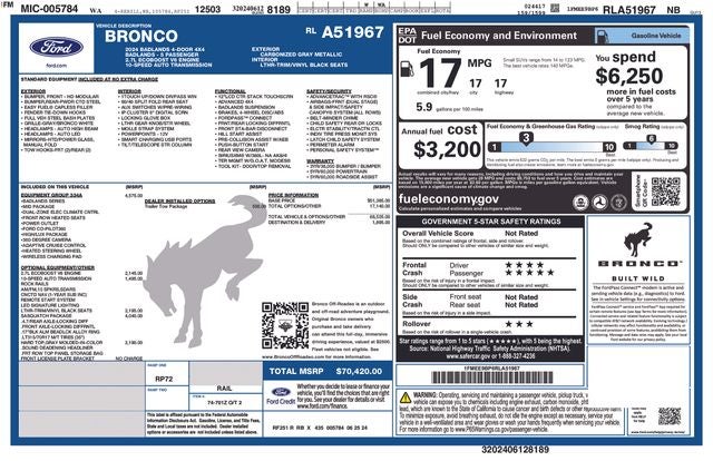 2024 Ford Bronco Badlands