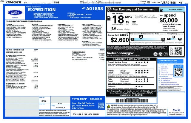 2027 Ford Expedition Platinum