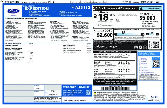 2027 Ford Expedition Tremor