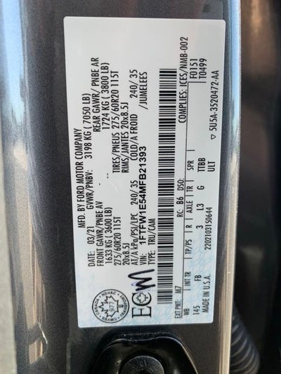2021 Ford F-150 XLT