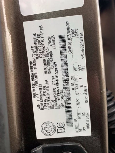 2016 Ford F-150 XLT