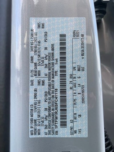 2025 Ford F-150 Raptor