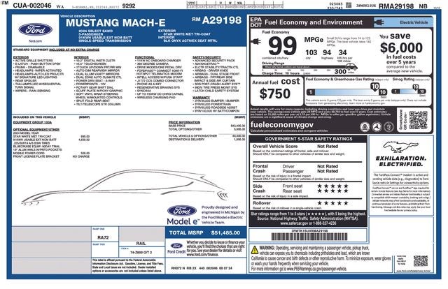 2024 Ford Mustang Mach-E Select