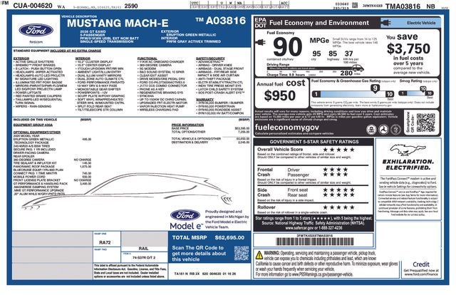 2026 Ford Mustang Mach-E GT