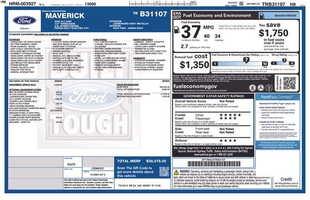 2026 Ford Maverick XLT