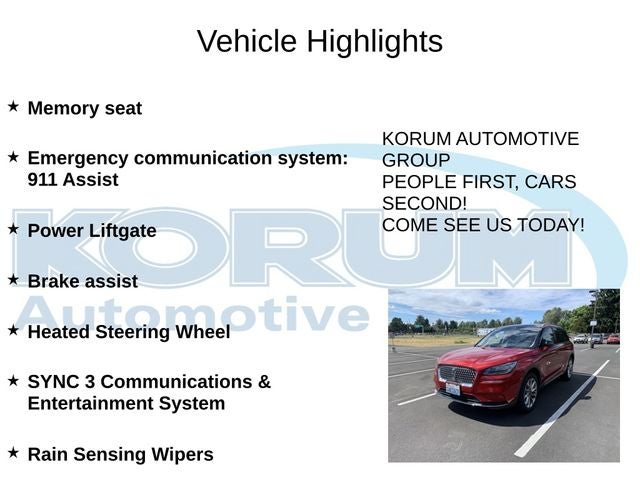 2022 Lincoln Corsair Standard