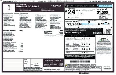 2025 Lincoln Corsair Reserve