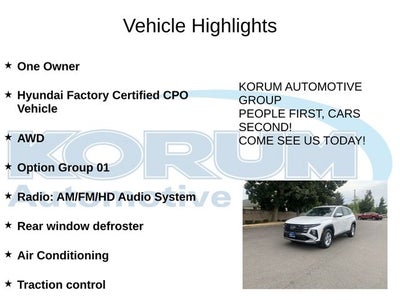 2025 Hyundai Tucson SE