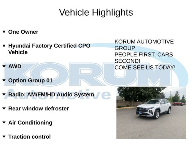 2025 Hyundai Tucson SE