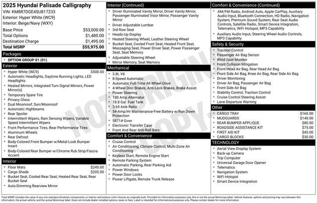 2025 Hyundai Palisade Calligraphy