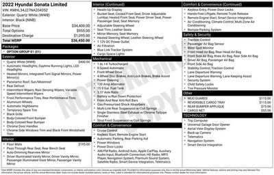 2022 Hyundai Sonata Limited