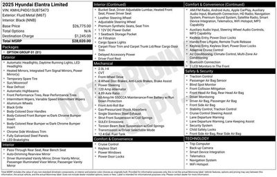 2025 Hyundai Elantra Limited