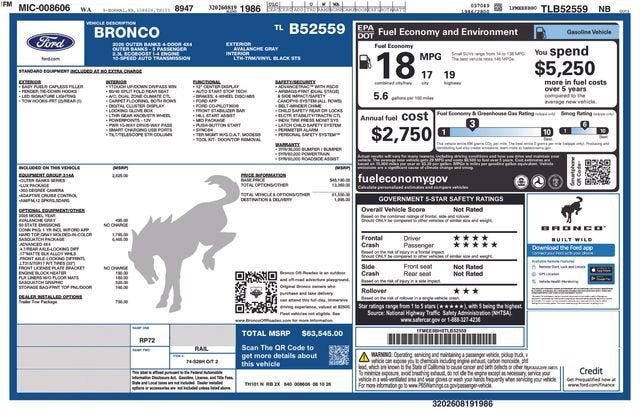 2026 Ford Bronco Outer Banks®