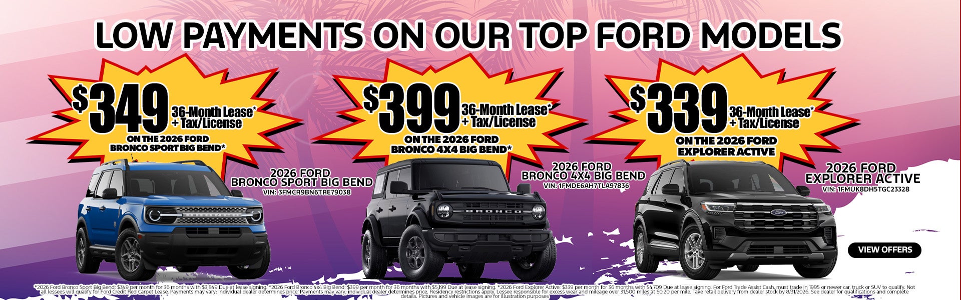 Summer Lease Offers